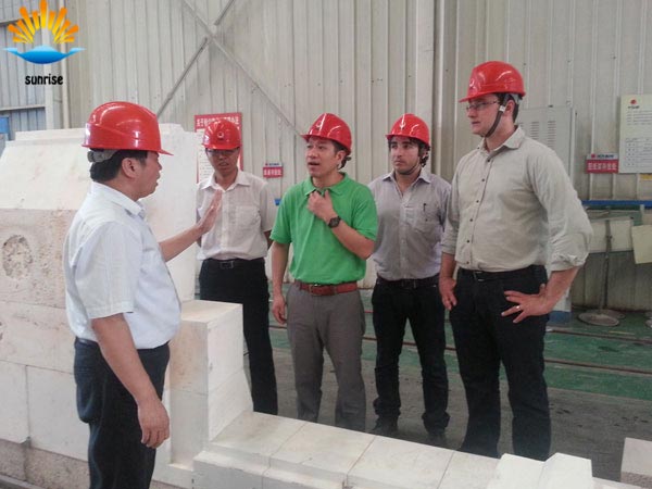 Brazilian customers to experience our brick factory